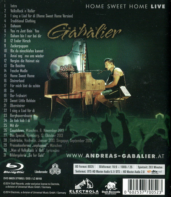 Andreas Gabalier - Home Sweet Home/Live aus... Film ...