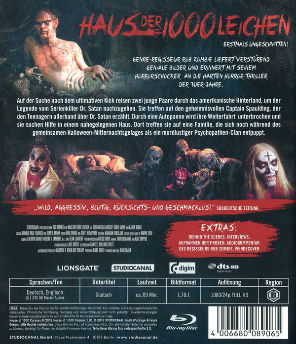 Haus Der 1000 Leichen Uncut