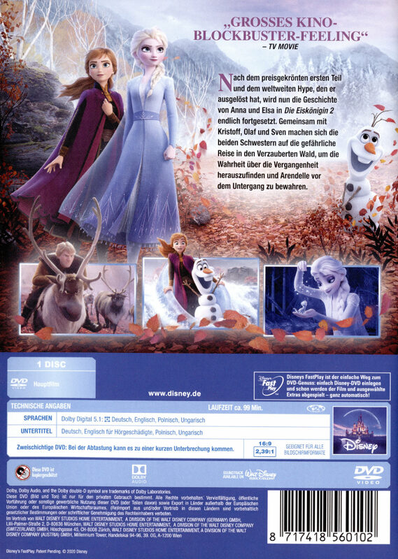 Eiskönigin 2 Dvd